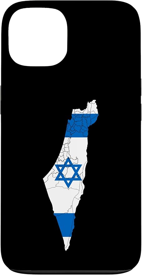 Israel National Flag Distressed Map Case for iPhone 13