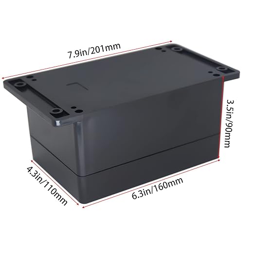 Watertight Junction Box, IP67 Waterproof Project Box Durable ABS Plastic Electronic Enclosure Case for DIY Electrical Project with Wall Fixed Ear 6.30" x 4.33" x 3.54"(160 x 110 x 90 mm)