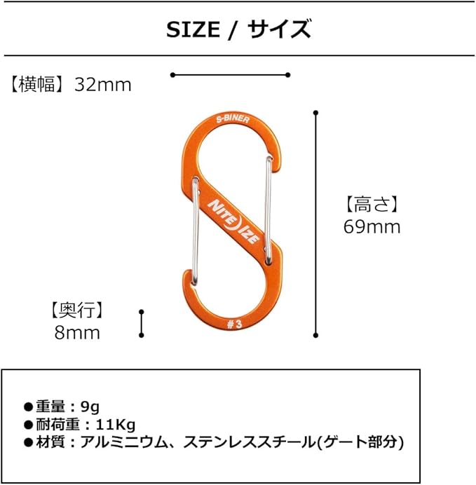 Nite IZE S-Biner Dual Carabiner Aluminum