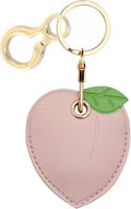 Leather Keychain Holder Case Compatible with AirTag,Cute air tag Cover with Keychain Ring,GPS Tracker Case for Keys