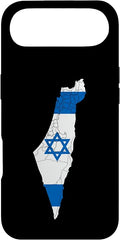 Israel National Flag Distressed Map Case for iPhone Air