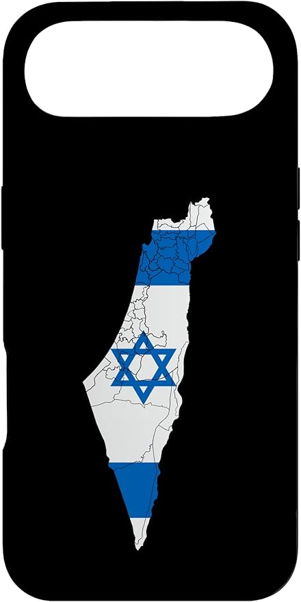 Israel National Flag Distressed Map Case for iPhone Air