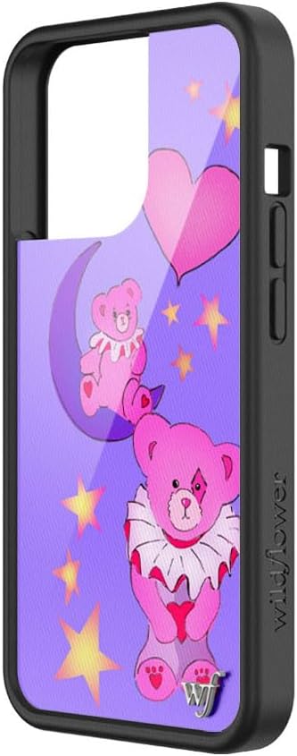 Wildflower Cases - Compatible with iPhone 13 Pro | Protective Black Bumper, 6.5ft Drop Test Certified, Women Owned Small Business | Trendy Animal Aesthetic Cute | Circus Bears