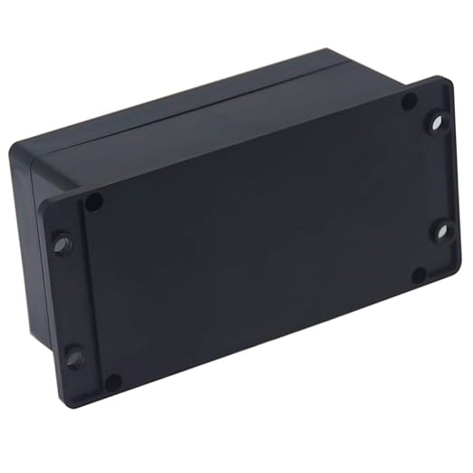 Junction Box IP65 Waterproof ABS Plastic Electrical Project Case Power Junction Boxes, Project Box with Fixed Ear Black 6.22x3.54x2.36 inch (158 x 90 x60 mm)