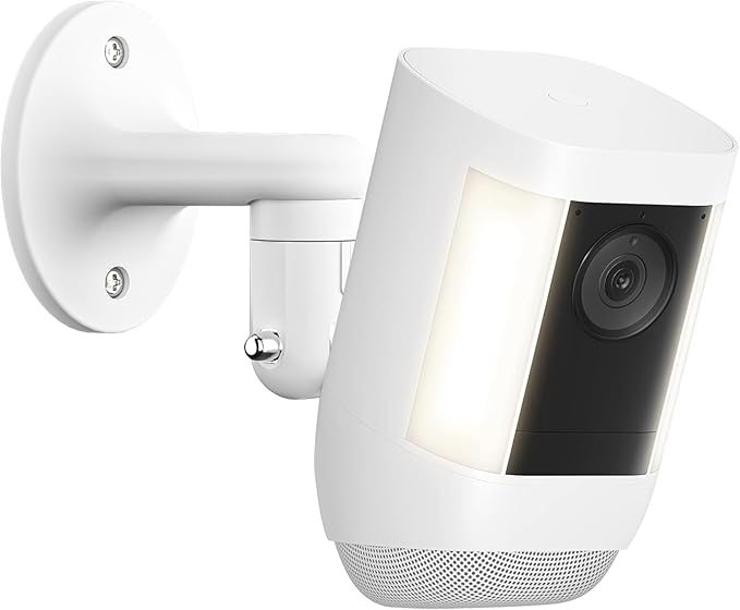 Wall Mount for Ring Spotlight Cam Battery and Ring Spotlight Cam Plus/Pro (Battery), 360°Adjustable Security Wall Mount Bracket for Ring Cam Indoor/Outdoor Use (Camera Not Included)