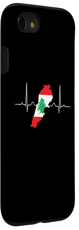 Lebanon Heart Lebanese Heartbeat Vintage Lebanon Map Case for iPhone SE (2020) / 7 / 8