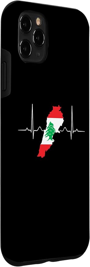 Lebanon Heart Lebanese Heartbeat Vintage Lebanon Map Case for iPhone 11 Pro Max