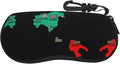 YANGqing Italy Map Cities Marked Print Light Soft Shell Glasses Case Portable & Lightweight Sunglasses Bag, Slim Travel Eyeglasses Pouch