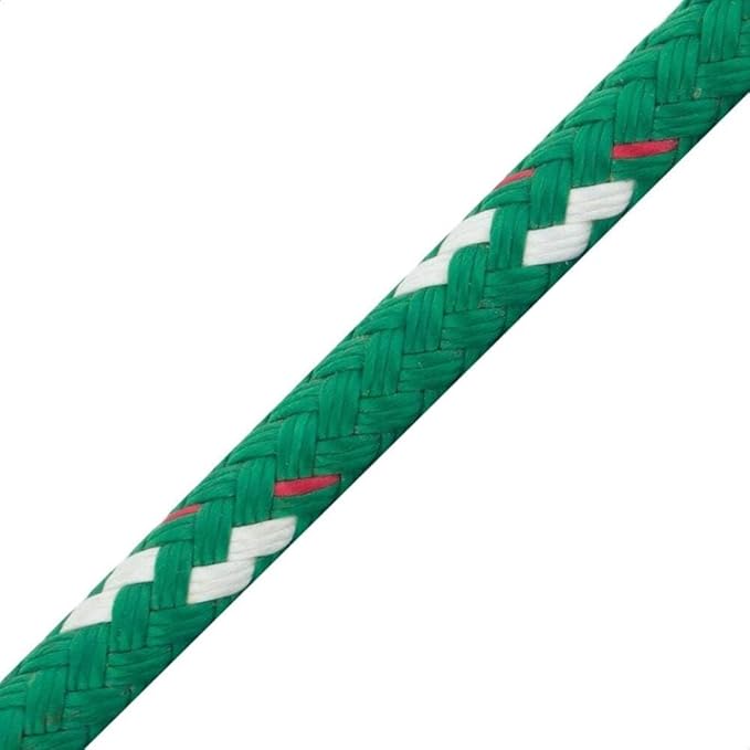 New England Ropes 3/16in (5mm) Sta-Set Solid Red 50 Feet Long