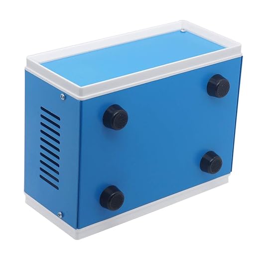 Zulkit Electronic Enclosures Blue Metal Enclosure Project Case DIY Box Junction Case Enclosure Preventive Case 6.7 x 4.3 x 3.1 inch(170 x130x80mm)