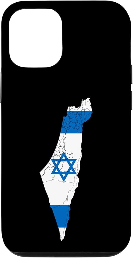 Israel National Flag Distressed Map Case for iPhone 12/12 Pro