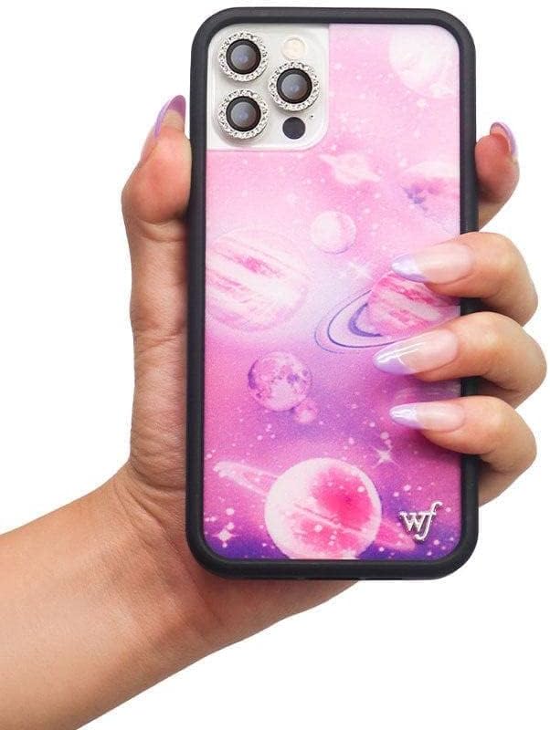 Wildflower Cases - Compatible with iPhone 13 Pro | Protective Bumper, 6.5ft Drop Test Certified, Women Owned Small Business | Galaxy Purple Pink 2000s Trendy | Collab - Antonio Garza