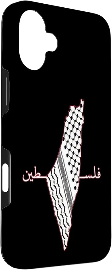 Keffiyeh Palestine Map Arabic Scarf Shemagh Palestinian Flag Case for iPhone 16 Plus