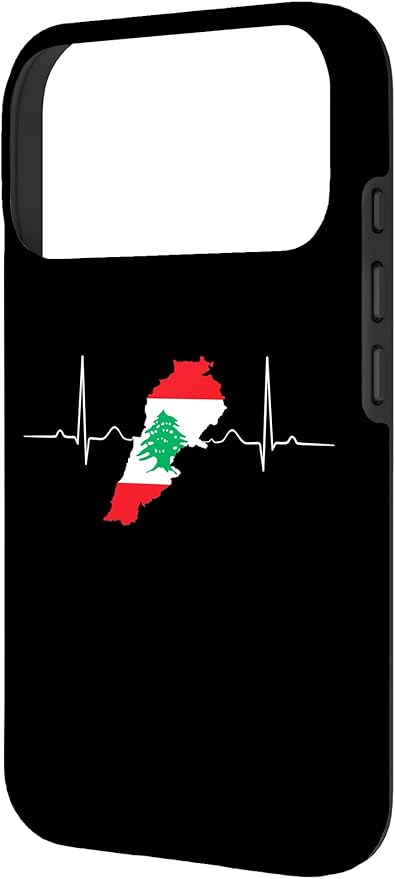 Lebanon Heart Lebanese Heartbeat Vintage Lebanon Map Case for iPhone 17 Pro