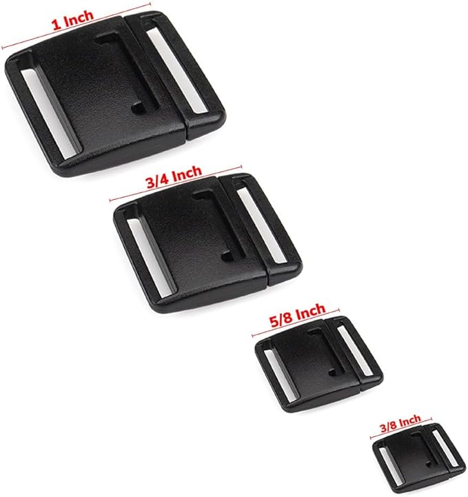 Paracord Planet Prong Release Buckles – Plastic Safety Breakaway Buckles for Neck Straps, Lanyards and More!