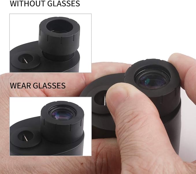 Jizmo 8x25 High Definition Monocular Telescope, Close Focus 1 ft, Fully Multi Coated Optical Lens BAK4 Prism, Mens Gift Wide View Monocular for Bird Watching Travel Sports Events