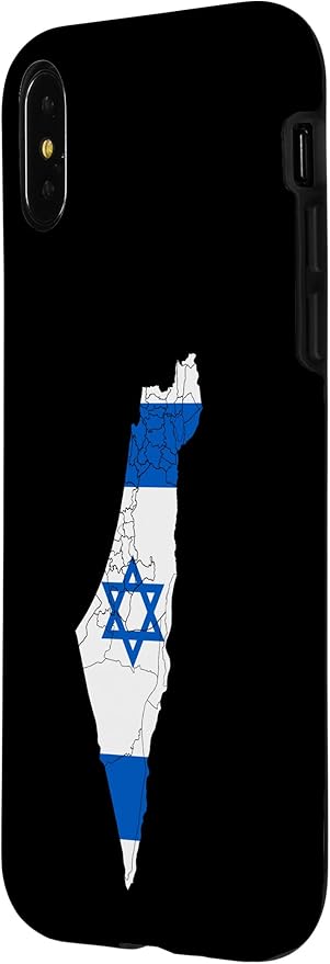 Israel National Flag Distressed Map Case for iPhone X/XS