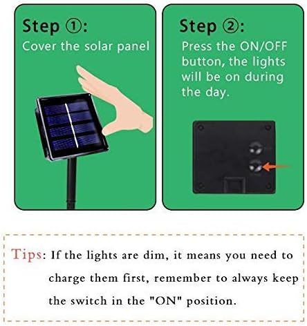 OZS 2PK 240LED Solar String Lights Outdoor Waterproof | Solar Christmas Lights Outdoor with 8 Lighting Modes, Solar Lights Outdoor String for Outside, Xmas Party Garden Tree Decorations (Blue)