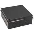 Project Box IP65 Waterproof Dustproof Junction Boxes ABS Plastic DIY Electronic Case, Indoor & Outdoor Electrical Box Power Cord Enclosure Black 200x200x80mm