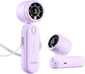 Diveblues Handheld Fan, 30ft/s Mini Portable Turbo Fan [12H Max Cooling], 4000mAh Personal Fan with LED Display, 3-in-1 Hand Held/Neck/Desk Fan for Travel, Cruise, Disney Essentials