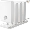 EZVALO Motion Sensor Stair Lights Indoor, Rechargeable Night Lights with Magnetic & Dimmable, Auto On/Off 3000K Soft White, Stick-On for Stairs, Hallway, Bathroom (4 Pack with Charging Station)