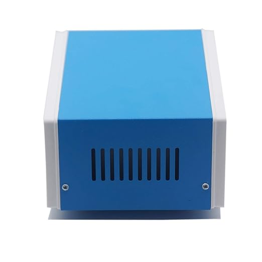 Zulkit Electronic Enclosures Blue Metal Enclosure Project Case DIY Box Junction Case Enclosure Preventive Case 6.7 x 4.3 x 3.1 inch(170 x130x80mm)
