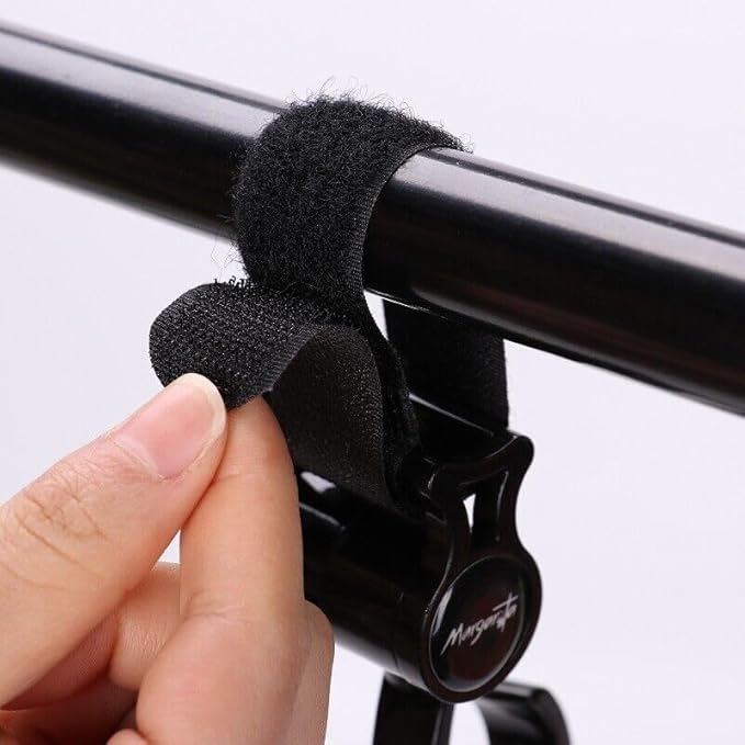 2 Pcs Walker Hook Hanging Multipurpose 360° Rotation Stroller Clip Diaper Bag Hanger for Walker Rollator Crutches Wheelchair Shopping Cart Car Back Seat Purses Bike Wheelchair Pushchair (Open)