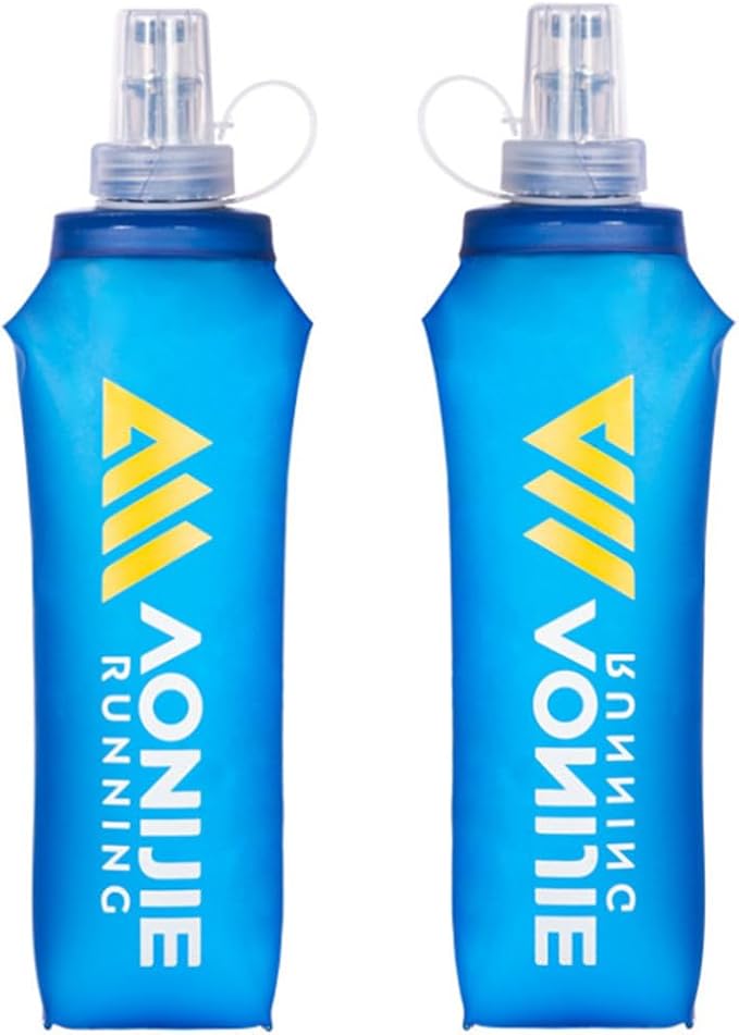 AONIJIE 250ML/350ML/500ML/600ML Portable TPU Soft Water Bottle Folding Soft Flasks For Outdoor Marathon Running Hydration Camping Hiking