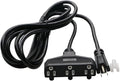 3 Outlet Extension Power Cord 105℃ Temperature Resistant Waterproof Cable 14AWG 15A 3 Prong Heavy Duty Outdoor Extension Cord,10Feet(3.1Meters,Black)