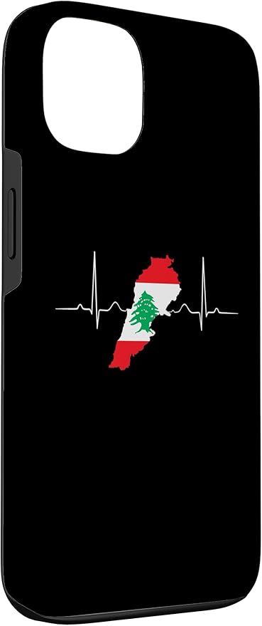 Lebanon Heart Lebanese Heartbeat Vintage Lebanon Map Case for iPhone 13