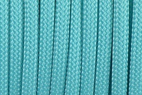 BORED? PARACORD! 550 lb Paracord – Ideal for Crafting, DIY Projects, Camping, Military & Active Outdoors – 300+ Colors – Tactical Parachute Cord Type III – Strong - Turquoise 50 Feet