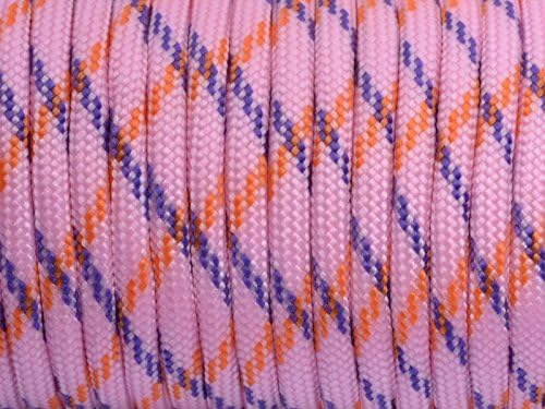 7 Strand Core 550lb Paracord Parachute Cord Lanyard Mil Spec Type III-100ft (Light Pink Camo(89#))