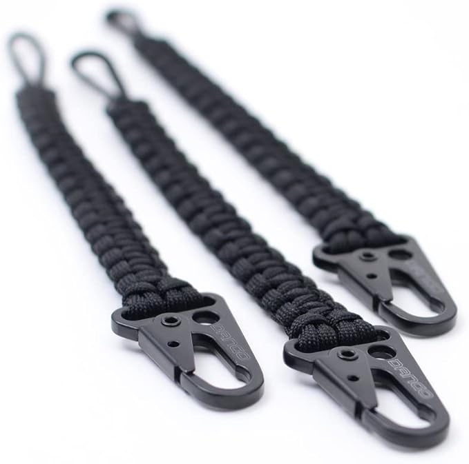 Dango EDC Tether - Cobra Weave 550 Paracord - 6 Inch Woven, 10 Feet Unraveled