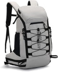 Bseash 40L Waterproof Hiking Camping Backpack with Rain Cover, Outdoor Sport Travel Daypack Rucksack for Skiing Cycling (Gray)
