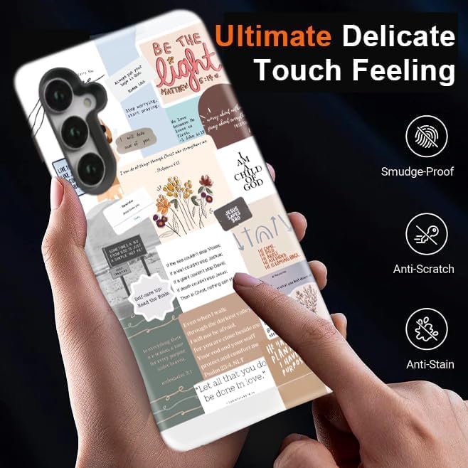 Compatible for Samsung Galaxy A17 5G Case, Dual Layer Heavy Duty 2 in 1 Shockproof Protective Phone Case,Christian Bible Verses