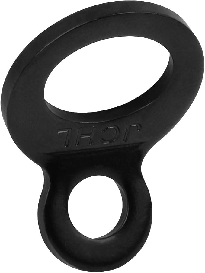 Multi-Purpose Tie Down Strap Rings Stainless Steel Tie-Down Anchors Hooks for Mounting in The Garage, Work Shop, Truck, Trailer, Golf Cart, Fence Black (4-Pack)