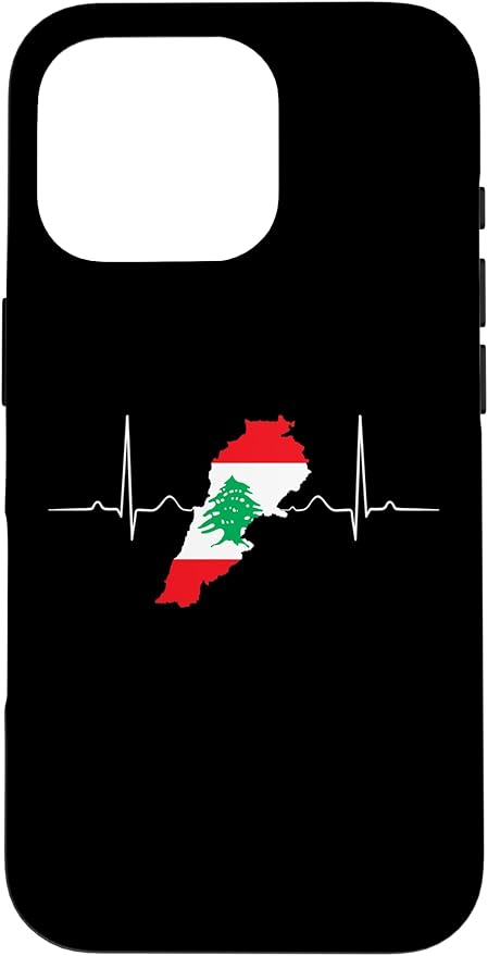 Lebanon Heart Lebanese Heartbeat Vintage Lebanon Map Case for iPhone 16 Pro
