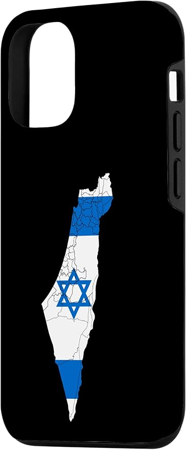 Israel National Flag Distressed Map Case for iPhone 12/12 Pro