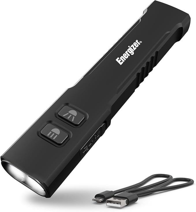 Energizer 1200SL-R Flashlight Rechargeable for EDC, Tactical Flashlight Ultra Bright, IPX4 Water-Resistant, USB-C Cable Included