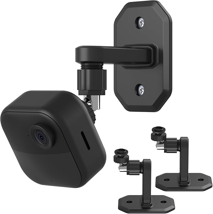 2Pack Adhesive Wall Mount Adjustable Security Wall Mount Bracket for Blink Outdoor 4 (4th Gen) / (3rd Gen), Blink XT / XT2, Blink Mini, Perfect View Angle for Your Blink Surveillance Camera