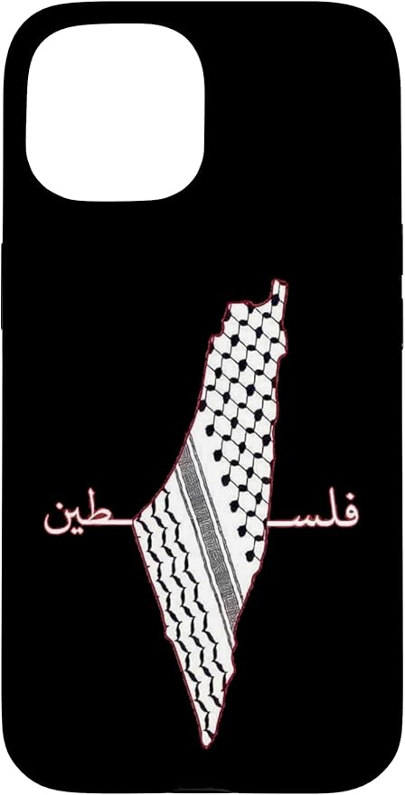 Keffiyeh Palestine Map Arabic Scarf Shemagh Palestinian Flag Case for iPhone 15
