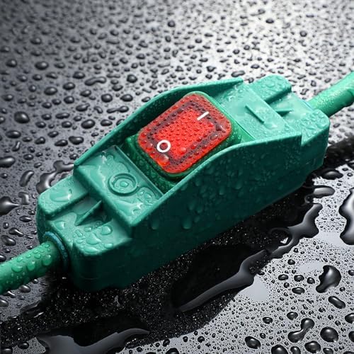 Extension Cord with Switch On/Off Waterproof Switch 6Ft No Plugging and Unplugging Invintage Stereo Devices Without Built-in Power Switch(6 FT)