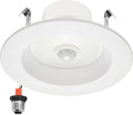 Maxxima 4 in. Retrofit LED PIR Motion Sensor Downlight - 1000 Lumens, 9 Watts, 5 CCT 2700K/3000K/3500K/4000K/5000K, Energy Efficient Indoor Ceiling Lighting Fixture