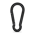 Large Carabiner Clip Hook, 4 inch 1 pc Black Heavy Duty Spring Snap Hook Key Chain, Carabiners Clips for Outdoor Camping, Swing Set, Hammock, Hiking Travel, Fishing, Quick Link Keychain