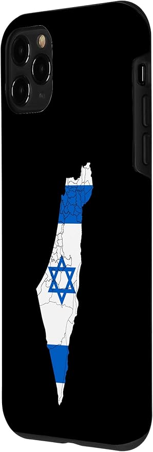 Israel National Flag Distressed Map Case for iPhone 11 Pro