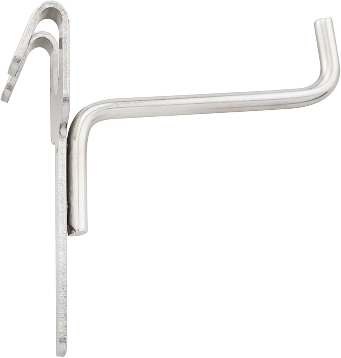 4PCS Mesh Storage Hooks Stainless Steel Multi Purpose Organization Hooks 2.4x2x0.8 inches for Home Store and Retail Item Display
