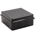 Project Box IP65 Waterproof Dustproof Junction Boxes ABS Plastic DIY Electronic Case, Indoor & Outdoor Electrical Box Power Cord Enclosure Black 150x150x70mm