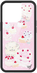 Wildflower Cases - Compatible with iPhone 13 Pro| Protective Black Bumper, 6.5ft Drop Test Certified, Women Owned Small Business | Pink Cherries Birthday Trendy Aesthetic | Sweet Cakes
