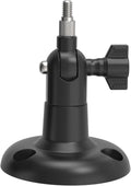 Holicfun 360° Adjustable Indoor/Outdoor Security Camera Wall Mount - Universal 1/4"-20 Thread Mounting Bracket for Ring, Blink, Eufy, Google Nest, Arlo, Wyze & More - Black