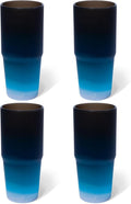 Silipint: 32oz Silicone Straw Tumbler, Unbreakable, Non-Toxic, Dishwasher Safe - Pack of 4